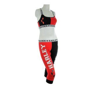 HARLEY QUINN Bandeau Jogger Capri Pajama Set